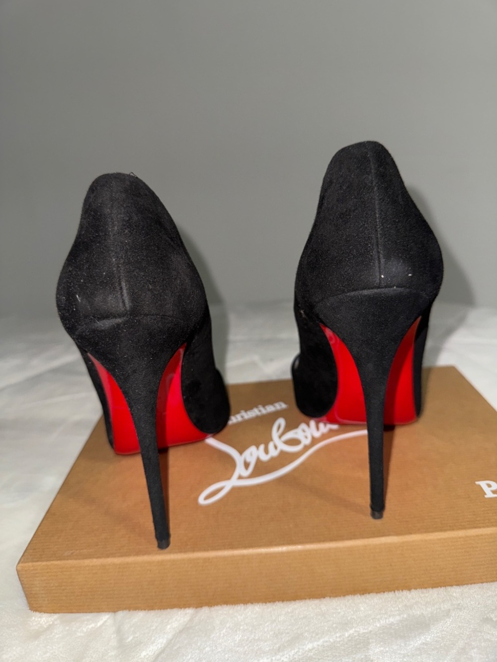 Christian Louboutin So Kate 120 Black Suede  Stiletto Pumps Women's EU 39.5 - Picture 5 of 8